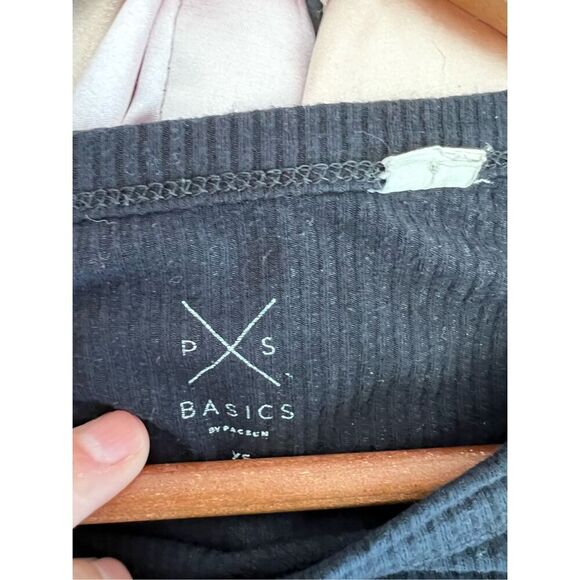 Pacsun basics black ribbed long sleeve shirt XS - Picture 4 of 4